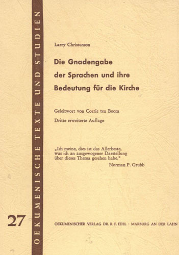 Die Gnadengabe der Sprachen und ihre Bedeutung für die Kirche