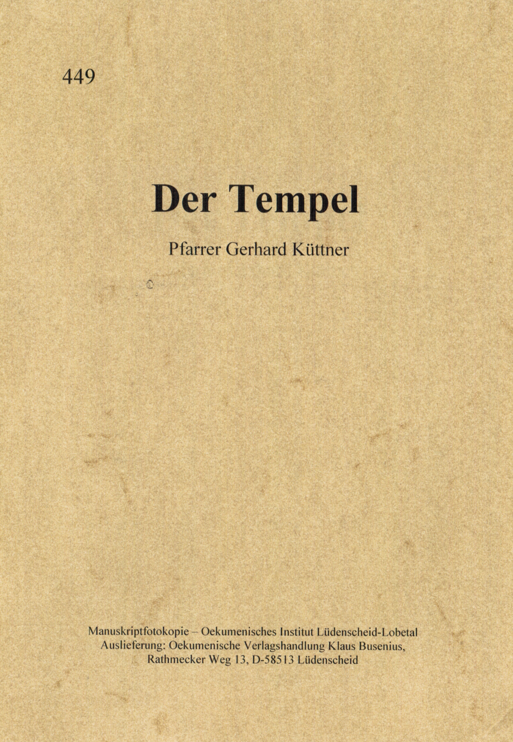 Der Tempel